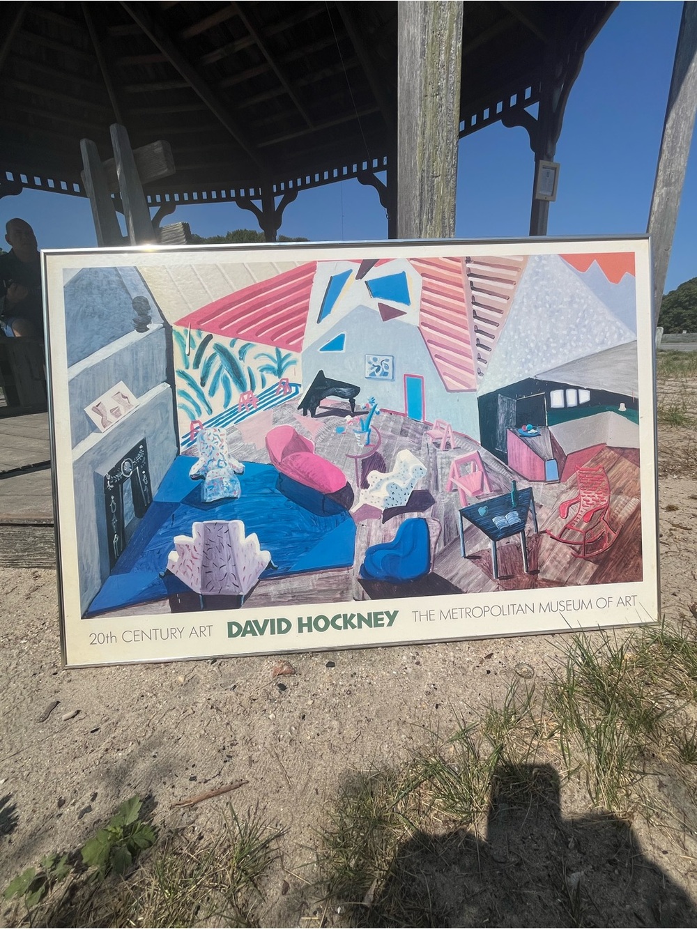 DAVID HOCKNEY POSTER, interior, MET SHOW